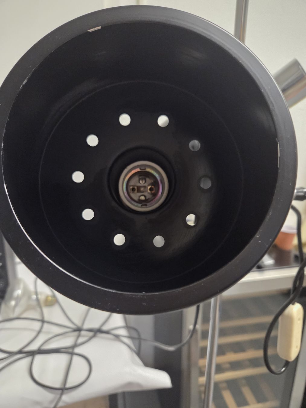 Lampade: Vintage Stehlampe Chrom Schwarz – Usato da Dietikon venduto da Allegra34 7