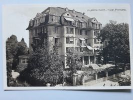 Werbekarte Lausanne Ouchy Hotel Montana