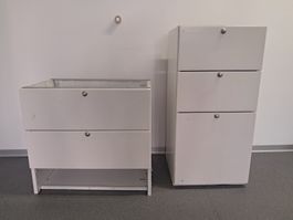 2 Schubladencontainer, Schubladenstock, Kommode, Sidebaord