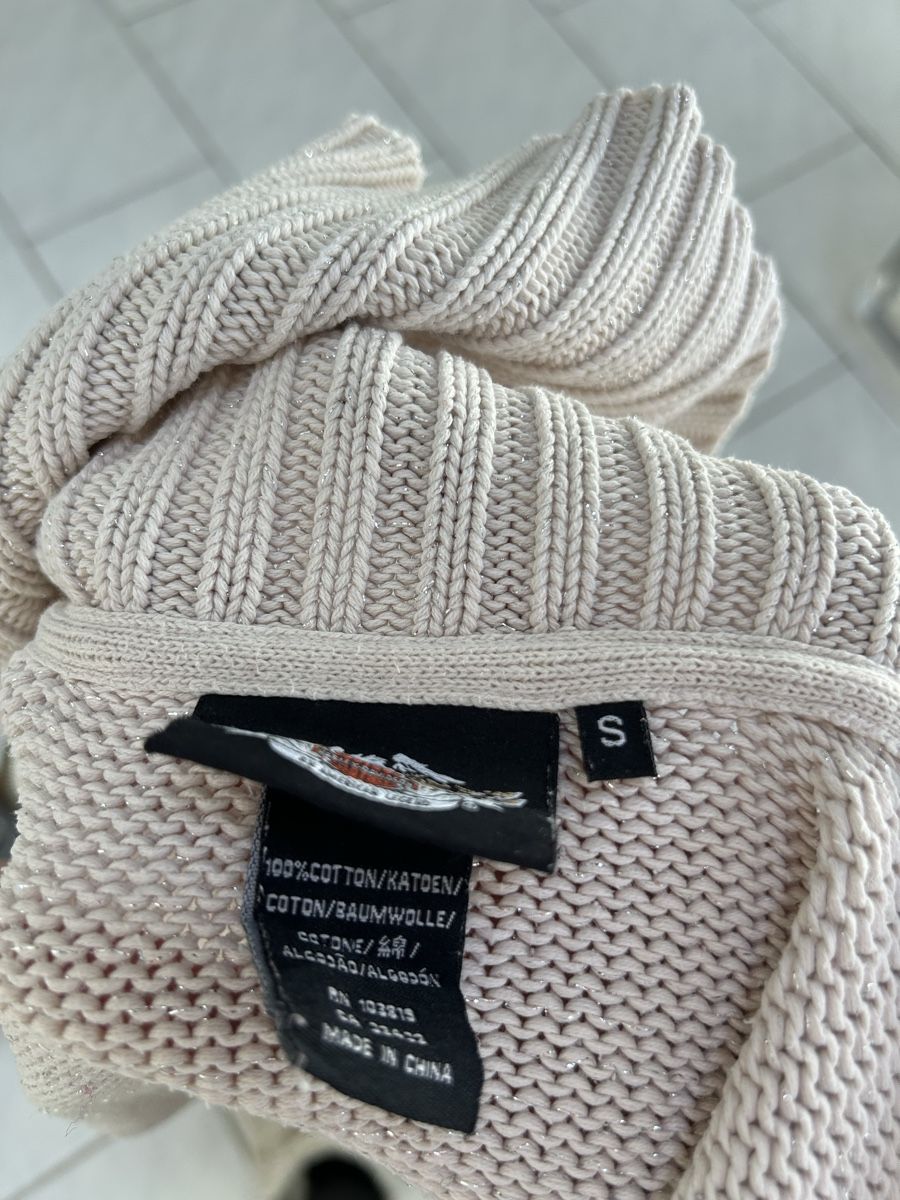 Pullover & Sweatshirts: Harley-Davidson Full Zip Cream Knit Sweater, Size Small – Neu (gemäss Beschreibung) aus Saland von ele_vc96 6