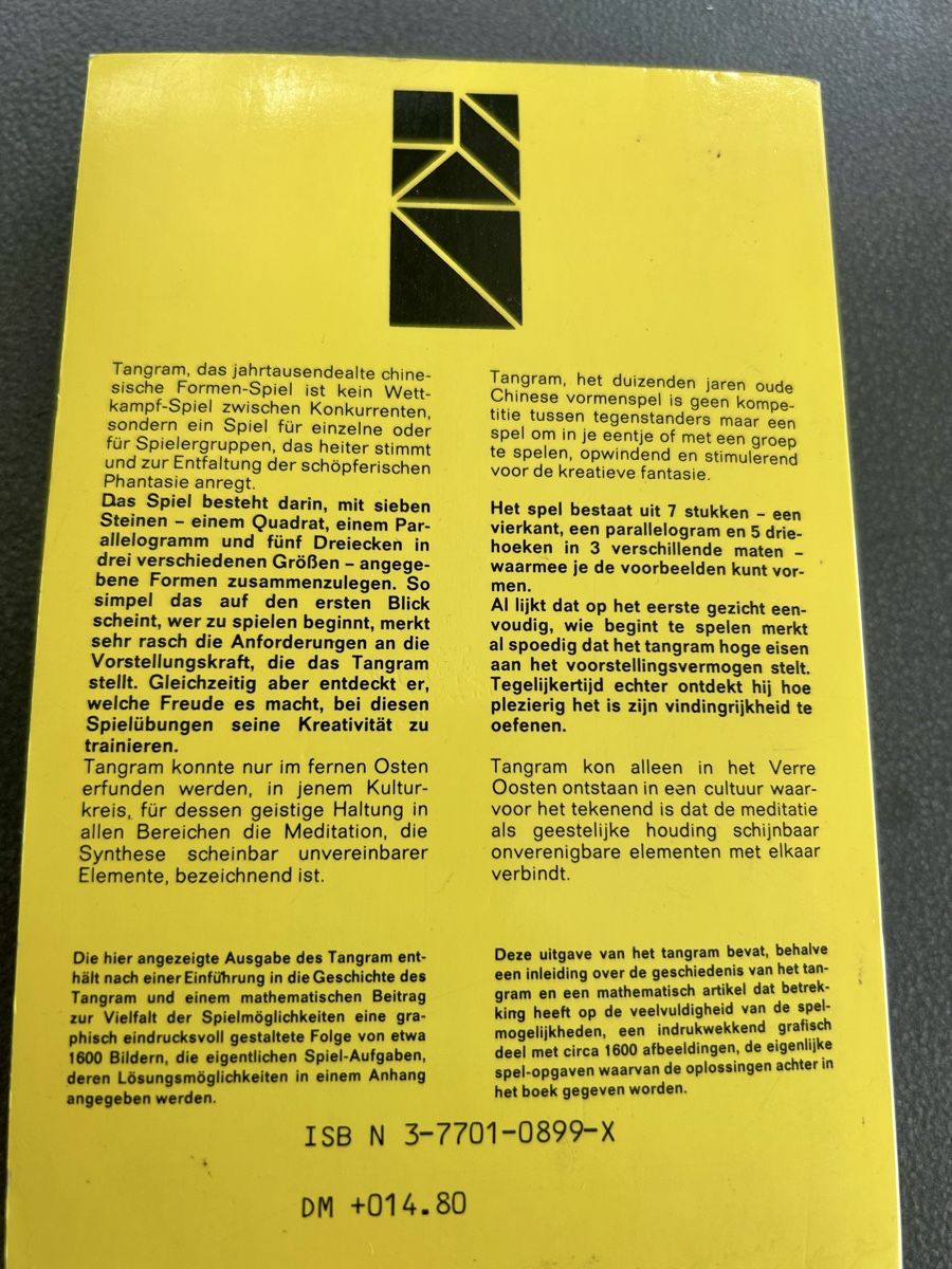 Libri: Tangram-Buch 1600 Aufgaben – Usato da St.Gallen venduto da Willisg 1