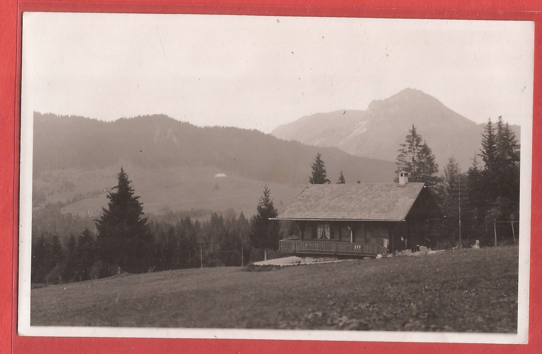 Ansichtskarten: Châtel-St-Denis - Les Moilles et Teysachaux - ca. 1930 – Gebraucht aus Fislisbach von Porano