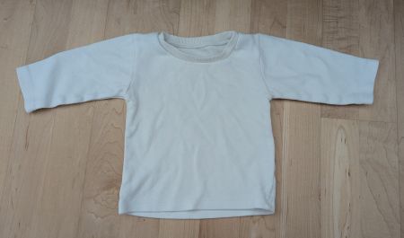 Baby Langarmshirt / Oberteil – White / Naturweiss – Gr. 62
