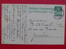 1922: saubere Karte von ST.GALLEN nach GENEVE: 28.2.1922