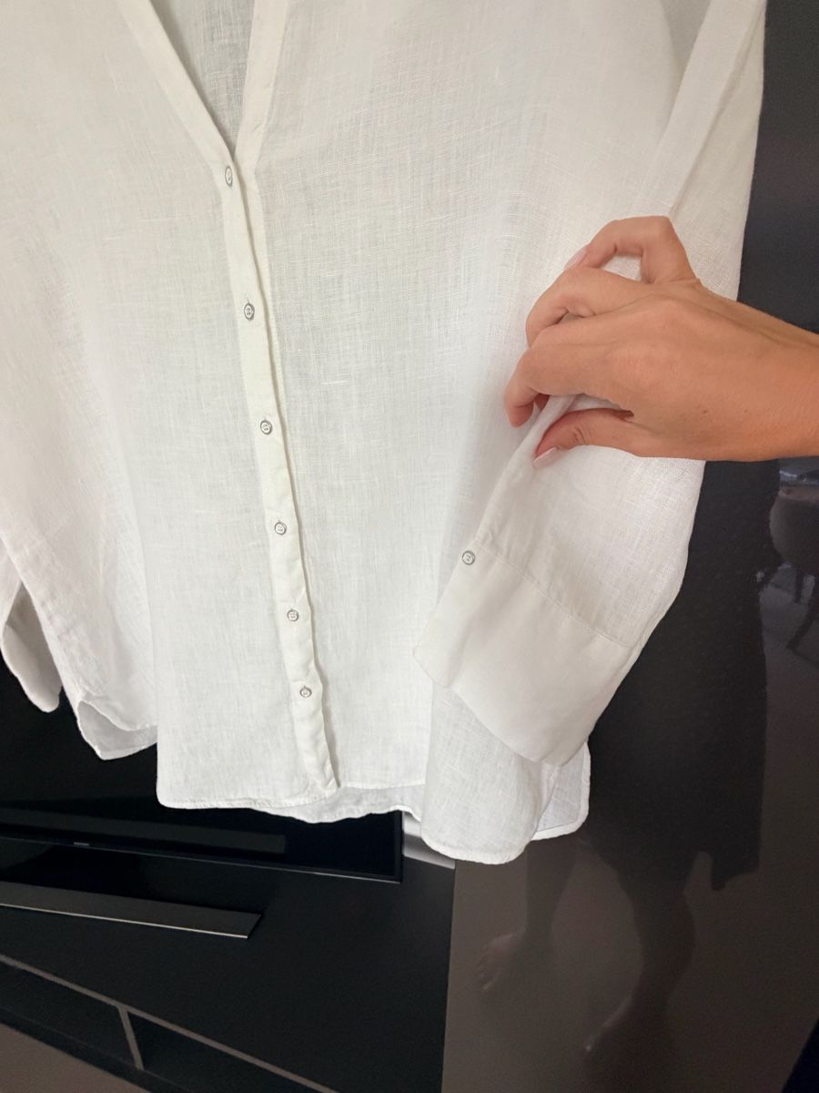 Max Mara Camicette: Camicia in lino bianco Max Mara – Usato da Lugano venduto da fer_ckb9 5