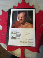 STIRLING MOSS AUTOGRAMM GALERIE DER PROMINENZ MIT BRIEFMARKE