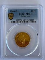 16 Franken 1800 Helvetische Republik (Bern) – PCGS MS61