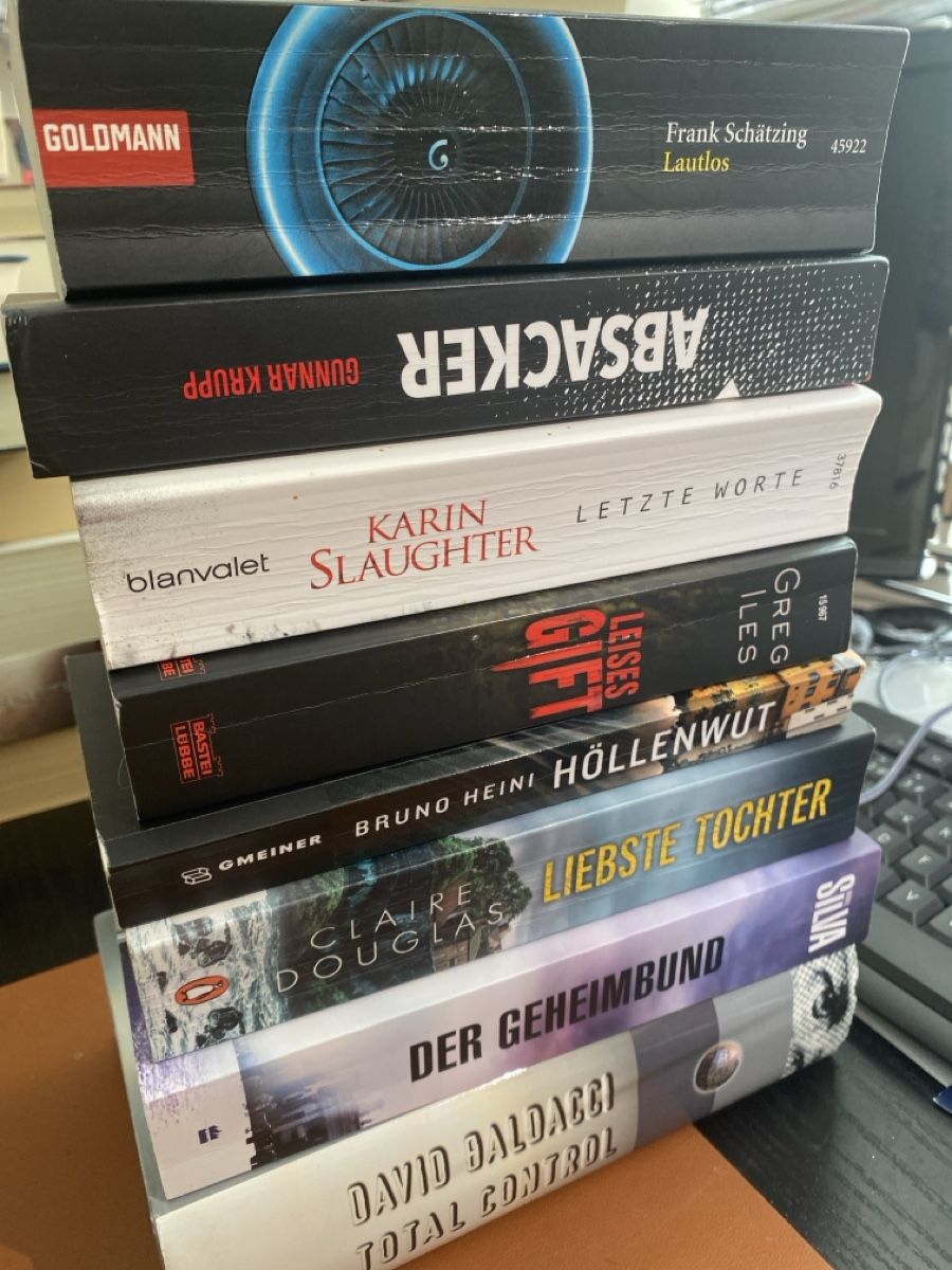 Livres: 8 nervenzerrende Thriller – D'occasion à Erlinsbach SO par Silverstorm 2