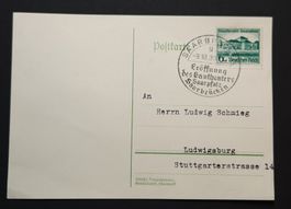 Deutsche Reich Ganzsachen Nr.673 SST Stempel SAARBRÜCKEN
