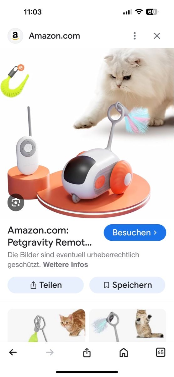 Mangimi: Smart Katzenspielzeug ferngesteuert, Petgravity – Nuovo (secondo la descrizione) da Kreuzlingen venduto da LOL101 1