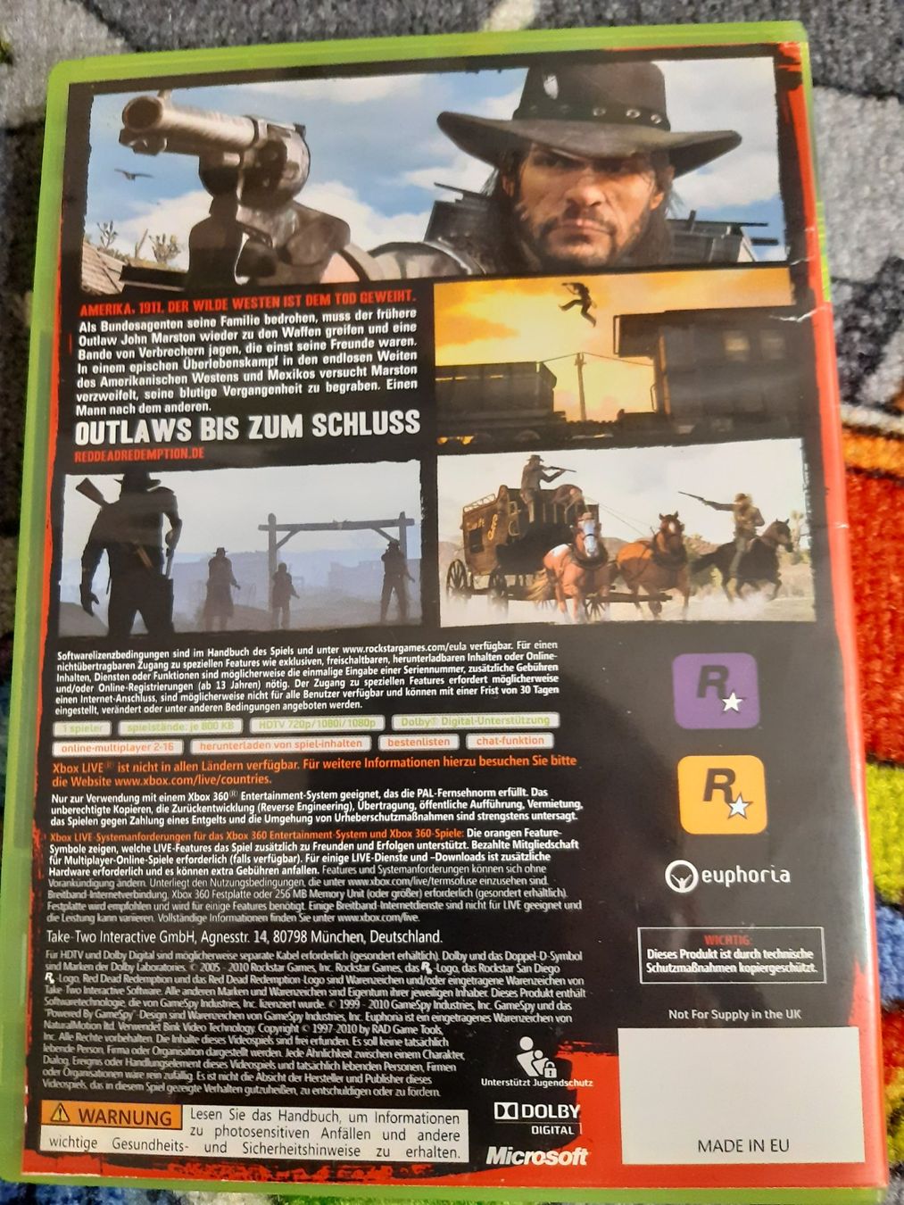 Spiele: XBOX 360 Red Dead Redemption – Gebraucht aus St. Gallen von  2