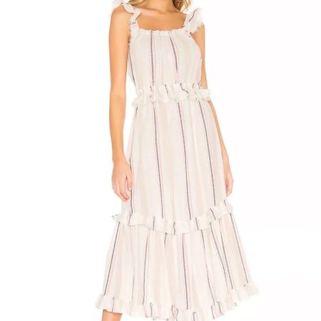 MISA Los Angeles Rüschen-Midikleid – Grösse M – NP: CHF 350