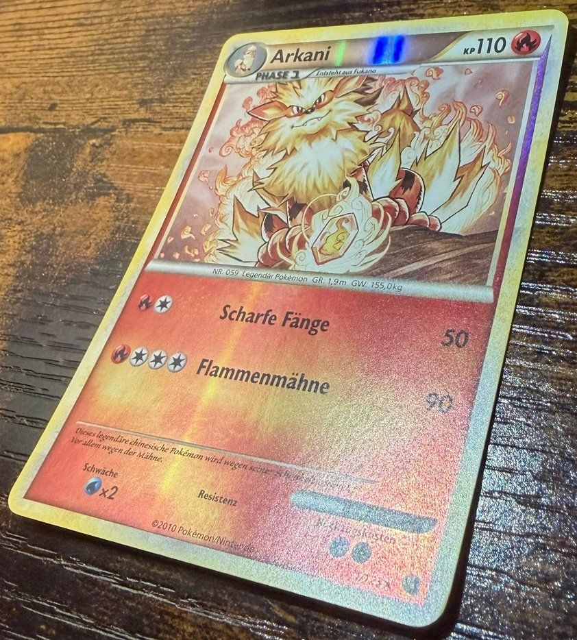Pokémon Carte collezionabili: Arkani Rare Reverse Holo 1 – Usato da Zürich venduto da PEACECOCOON 1