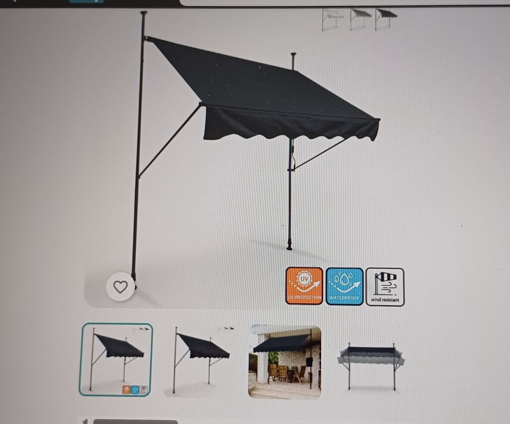 Tende da sole: Marquise/store .Terasse oder Balkon idealer Platz!NEW! – Nuovo e nell'imballaggio originale da Payerne venduto da jea_m6nb 3