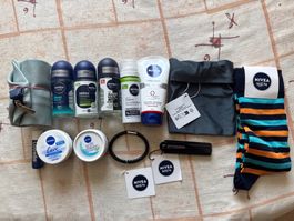 Nivea Men Set Kosmetik Tasche Strümpfe Div. Produkte