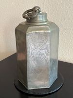 Antike Zinnflasche  dat. 1864