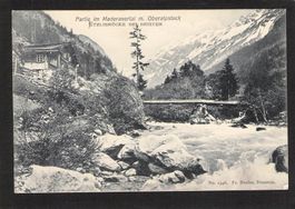 #Partie im Maderanertal Uri , Etzlibrücke , gel.1907