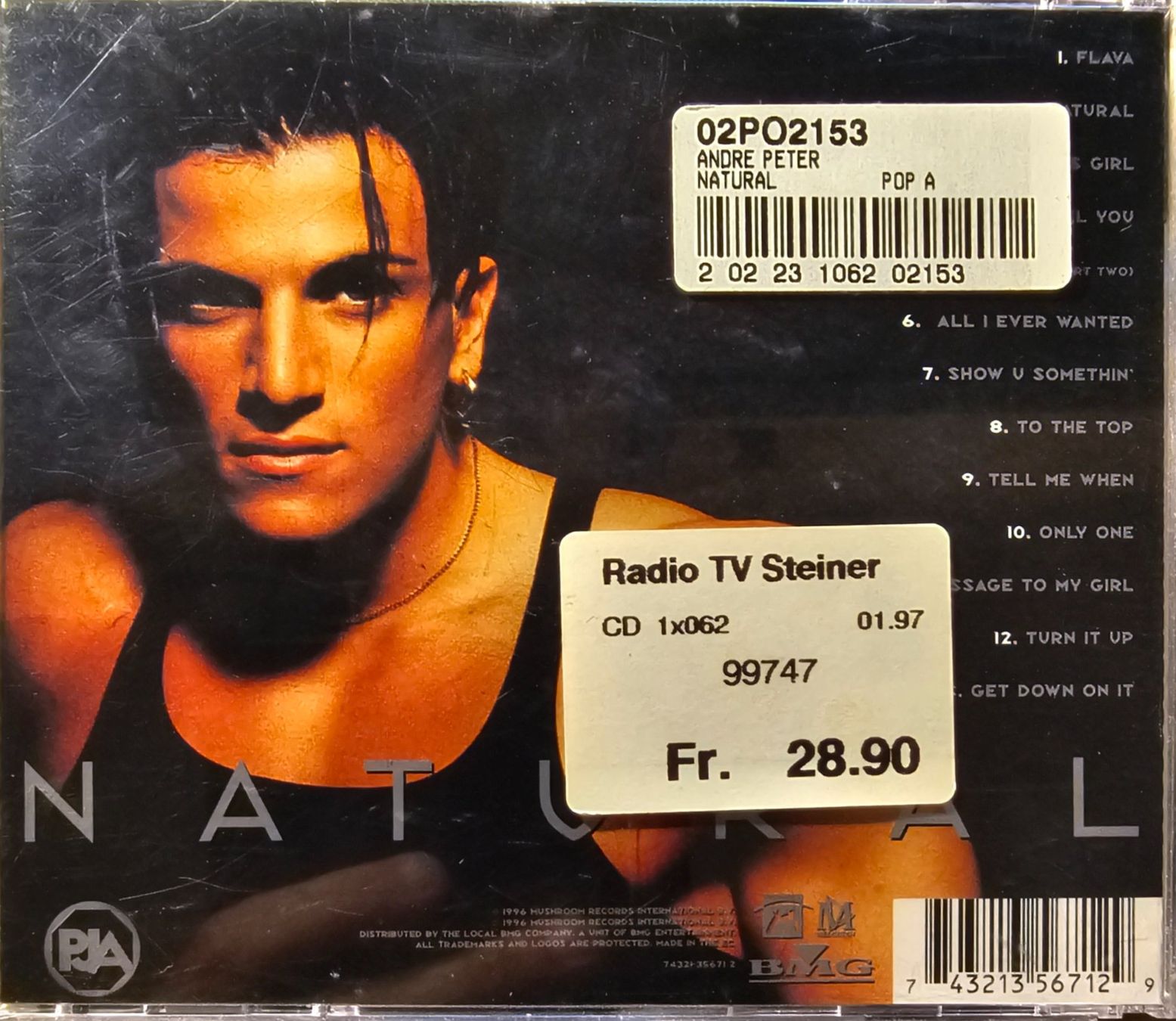 CDs: Peter Andre – Natural – D'occasion à Wahlen b. Laufen par Cg10 1
