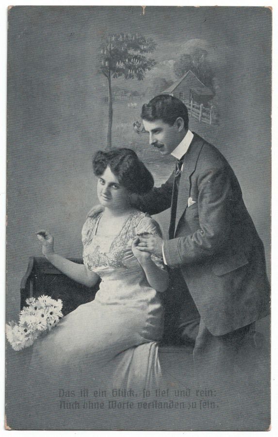 Cartoline postali: Romantik: Paar auf Couch – Usato da Frauenfeld venduto da POML
