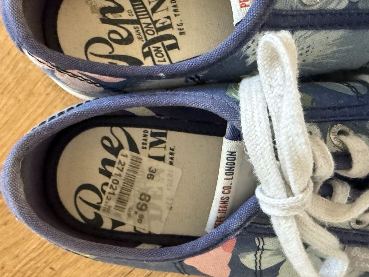 Pepe Jeans Scarpe da donna: Pepe Jeans Blumen Sneaker, Grösse 36 – Usato da Basel venduto da zukk_ 3