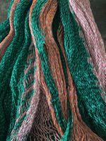 Hängematte orange - rosa - grün / Hamac rose - orange / vert