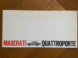 MASERATI QUATTROPORTE Prestige-Prospekt Brochure dépliant