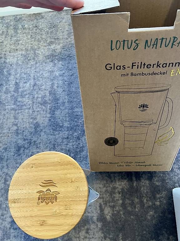 Sanitari: Glas Filter Kanne mit nachfüllbaren Filterpaket  – Usato da Zürich venduto da Sofmas 2