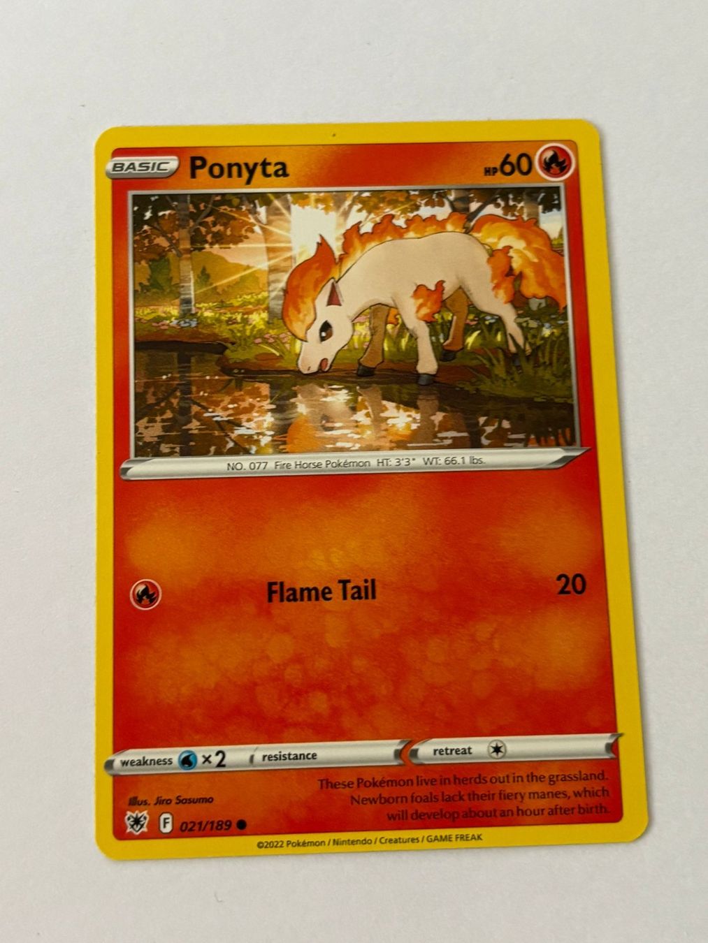 Pokémon Sammelbilder & Trading cards: Ponyta 021/189 – Gebraucht aus Herisau von Seyashop_2