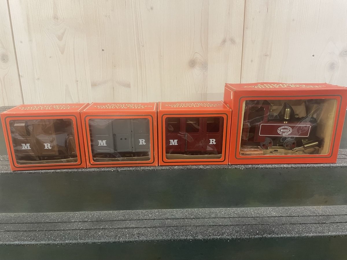 Mamod Modellini di ferrovie: Spur 0 Echtdampflok mit 3 Wagen Mamod – Nuovo e nell'imballaggio originale da Pratteln venduto da efeu12 1