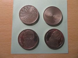 5 Fr. Münzen 4 Stück
