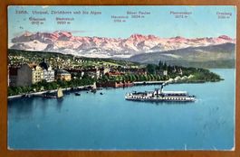 Zürich - Dampfschiff - Utoquai 1914