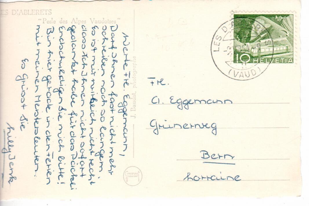 Cartoline postali: Les Diablerets – Usato da Wolhusen venduto da Curver9 1