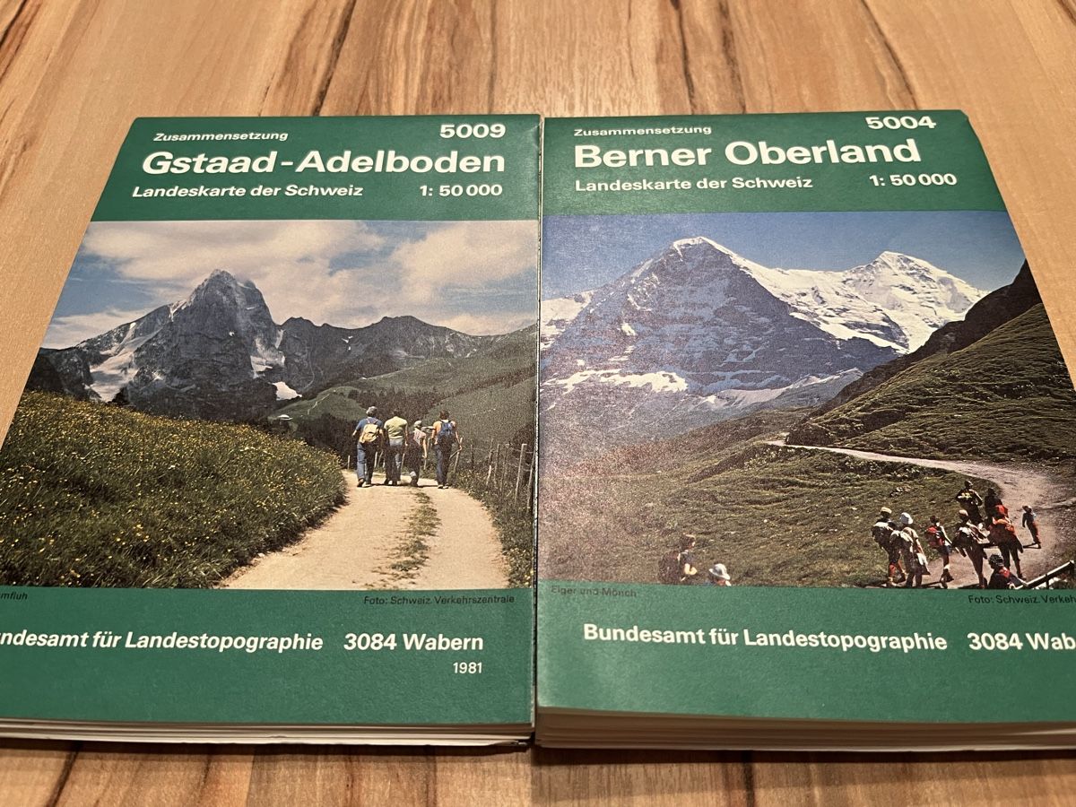 Cartine & Atlanti: Schweizer Wanderkarten Gstaad-Adelboden+Berner Oberland – Nuovo (secondo la descrizione) da hinwil venduto da ped_mv2c