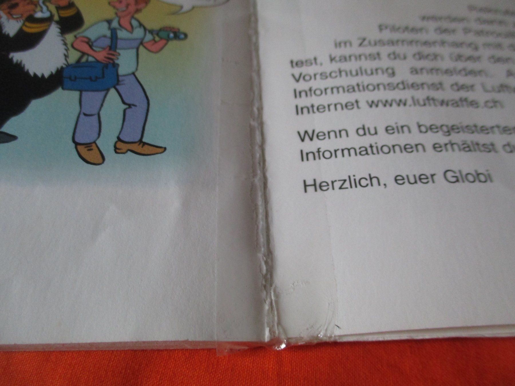 Fumetti: Comic Globi bei der Patrouille  Suisse – Usato da Birsfelden venduto da alles-muss-raus 2