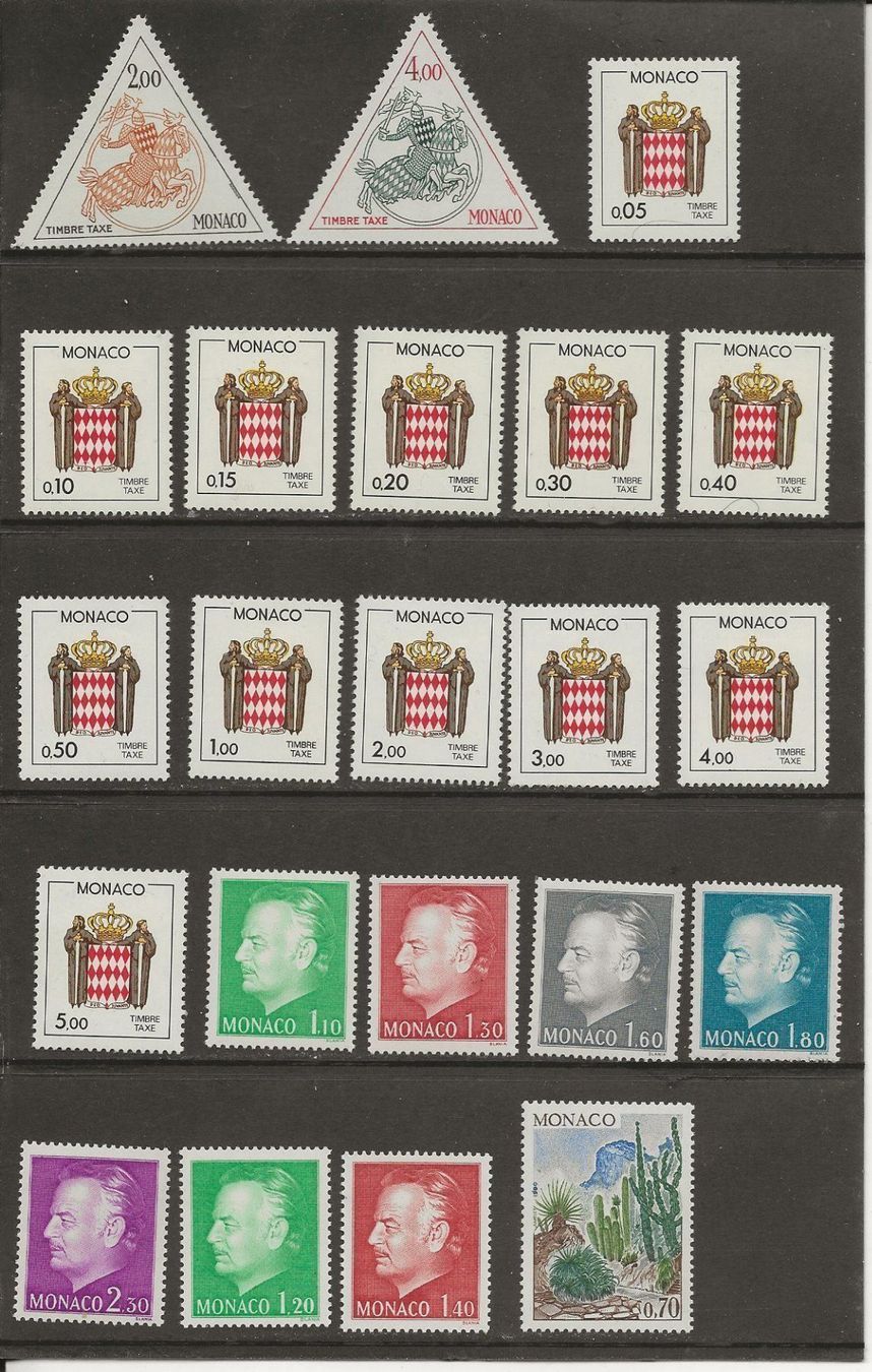 Tutti i francobolli: Monaco Année 1980 complète + bloc ** – Nuovo (secondo la descrizione) da Sion venduto da PierreP01 4