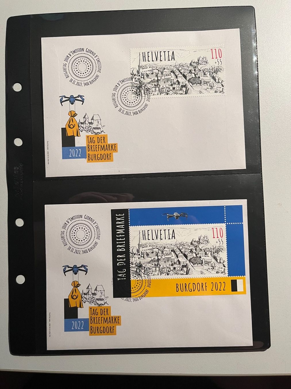 Tous les timbres: 2 FDC / 2022 einzeln geklebt / Couvert C6 – Neuf (Voir description) à Arch par seil819