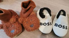 Baby Schuhe Set Boss und Bären Hausschuhe