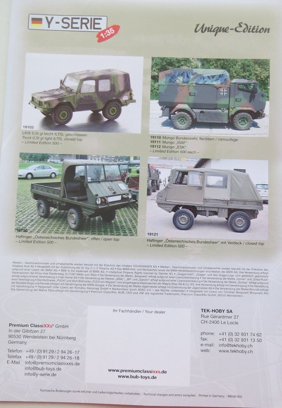 Voitures modèles: BUB Modellautokatalog  2010 + Neuh.2012 – Neuf (Voir description) à Ettingen par campione_1 7