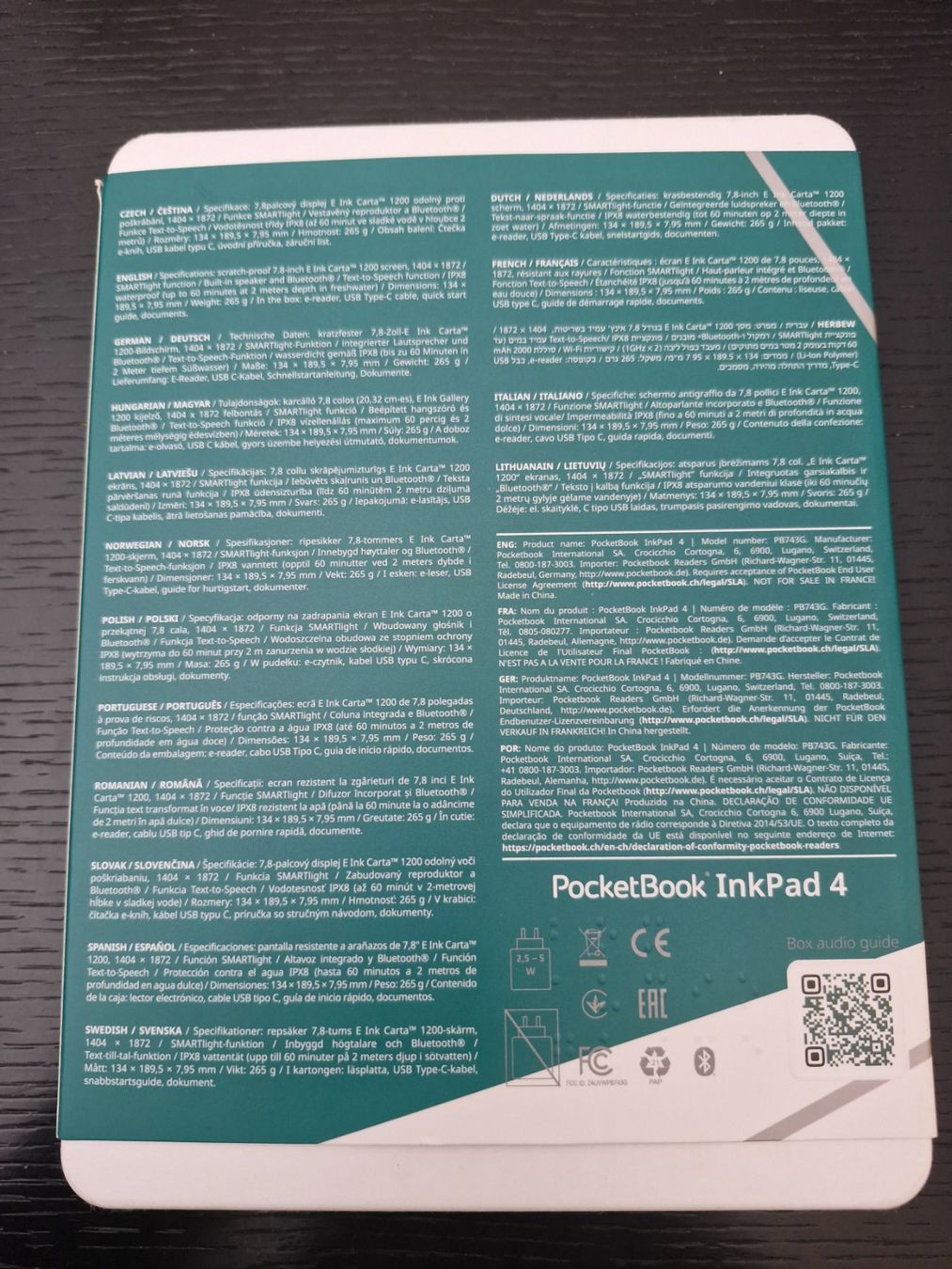 PocketBook Tablet PC: Neu: PocketBook InkPad 4 – Nuovo e nell'imballaggio originale da Bern venduto da PrettyGood 3