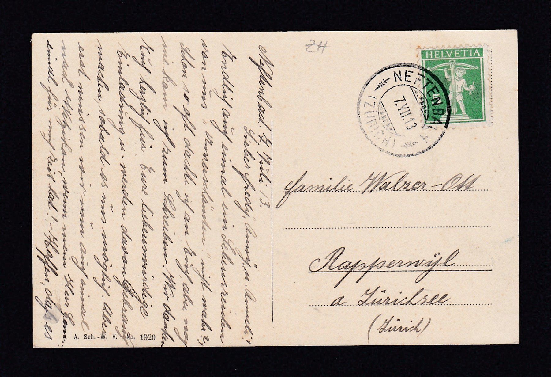 Cartes postales: WINTERTHUR - Kasernenstrasse, 1913 – D'occasion à Reiden par cinfis 1