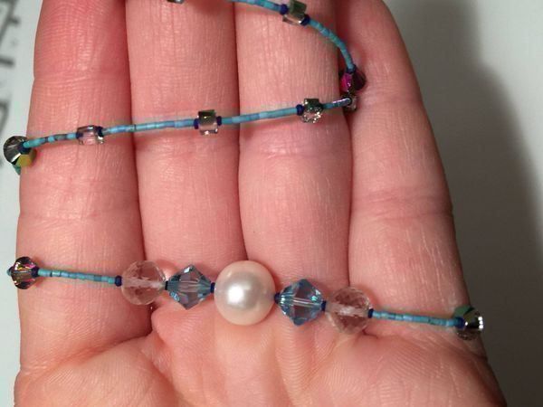 Ketten: ULTRA FEINES TÜRKIS COLLIER SWAROVSKI – Neu (gemäss Beschreibung) aus Basel von Chili007 3