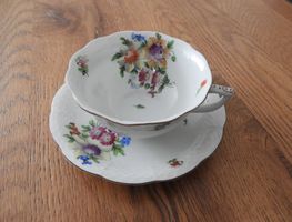 Kaffeetasse Teetasse mit Unterteller Herend 1944
