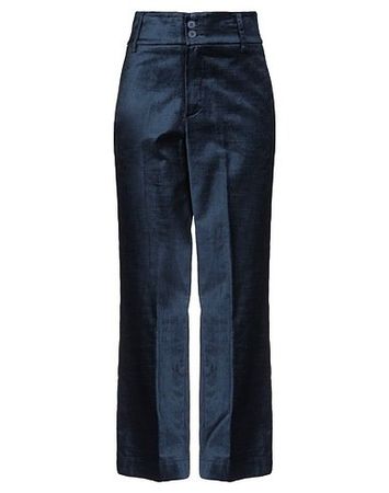 Dunkelblaue Samthose, Gr. 42, elegant für den Frühling! NEU