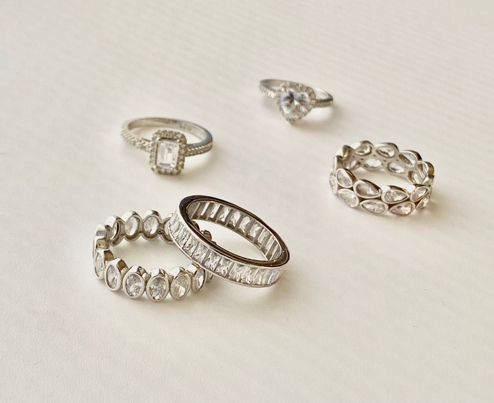 Anelli: Ring Zirkonia Eternity Statement breit oval 925 Silber 56 – Nuovo e nell'imballaggio originale da Zürich venduto da goldfisch.schmuck 7