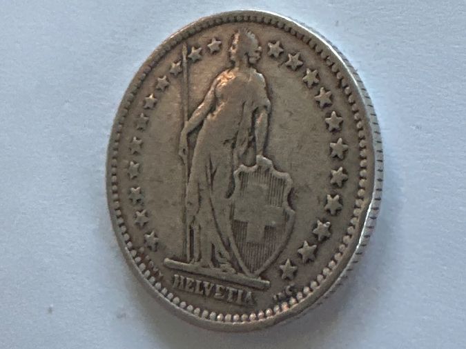 Alle Münzen: 2Fr, 1906 – Gebraucht aus Erlach von gubbe1 2