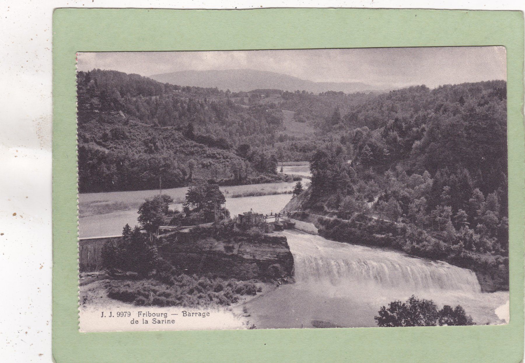 Cartoline postali: Fribourg Barrage de la Sarine – Usato da Herisau venduto da Lisegrat2008