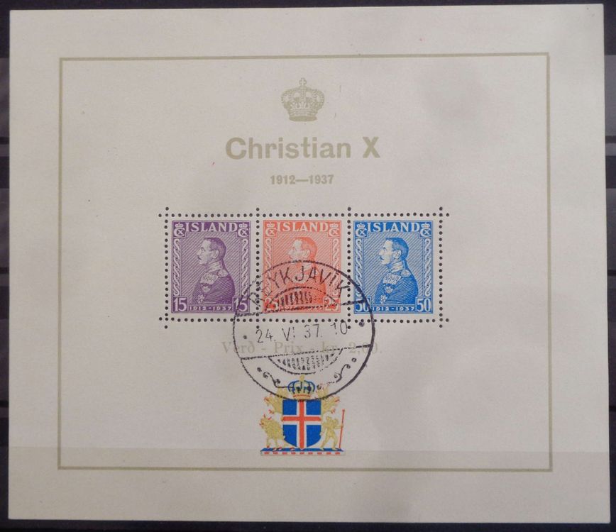 ISLAND 1937 Block 1, Stempel ungeprüft Kaufen auf Ricardo