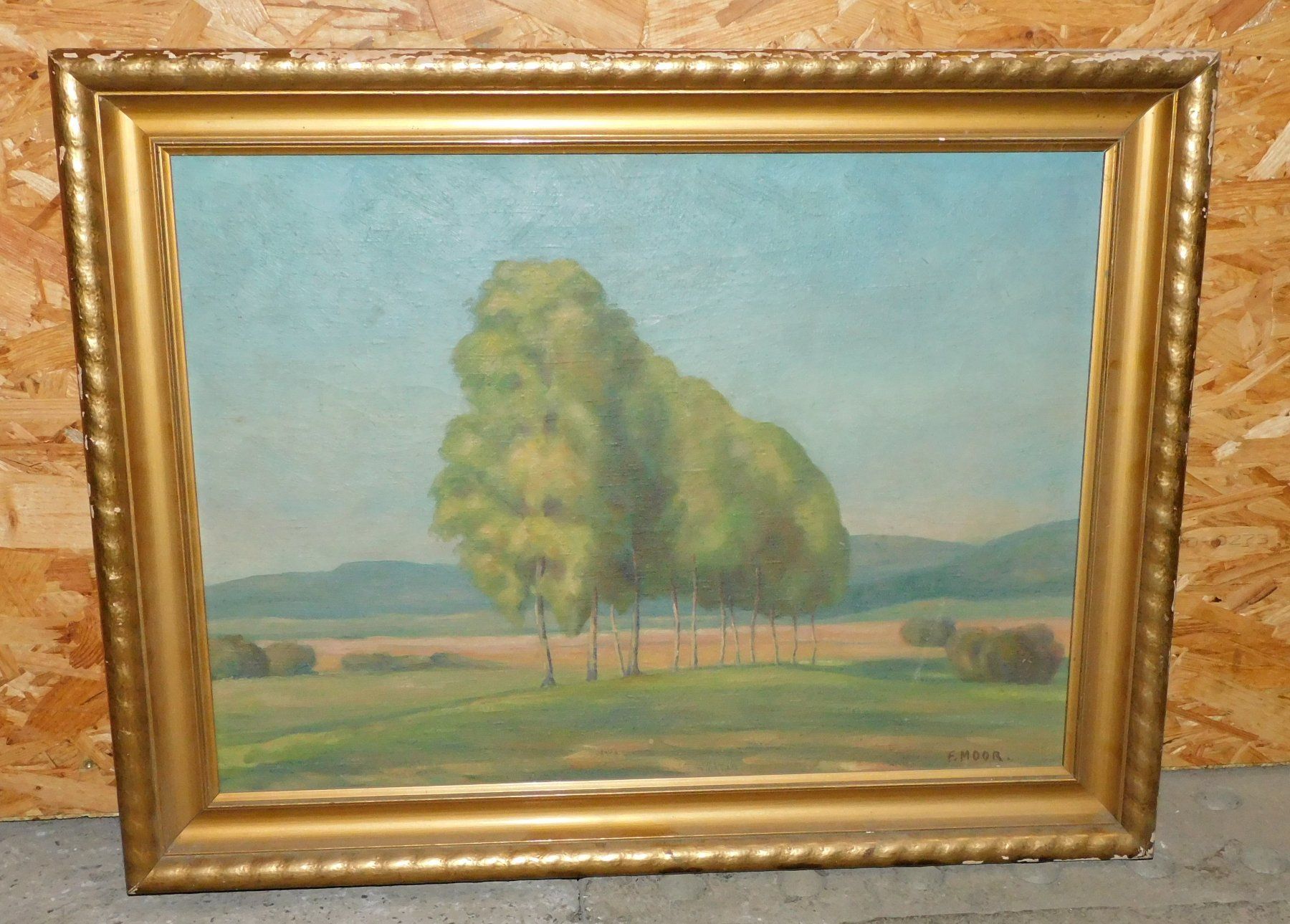 Dipinti: Kunst Gemälde gr Landschafts Gemälde - Leben - Ölgemälde sig – Usato da Sursee venduto da 76 2