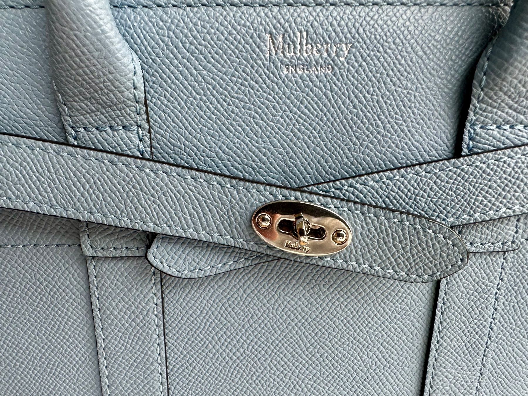 Mulberry Borse da donna: Mulberry Mini Zipped Bayswater,  hellblau – Usato da Schindellegi venduto da kat_px7r 6