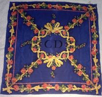 Carré Christian Dior Bleu-or